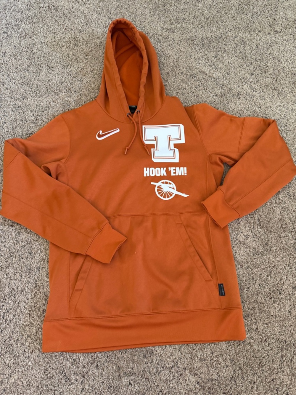 Nike Orange 'Hook 'Em' Hooded Sweatshirt